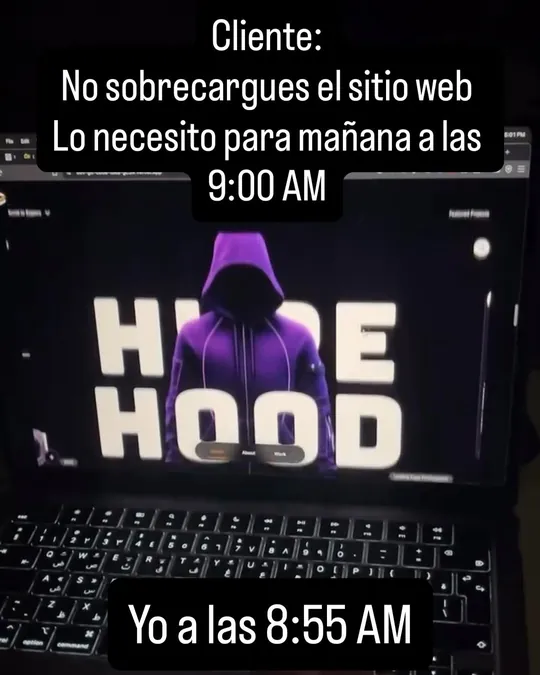Vídeo de humor: el cliente pide su página web para mañana a las 9:00