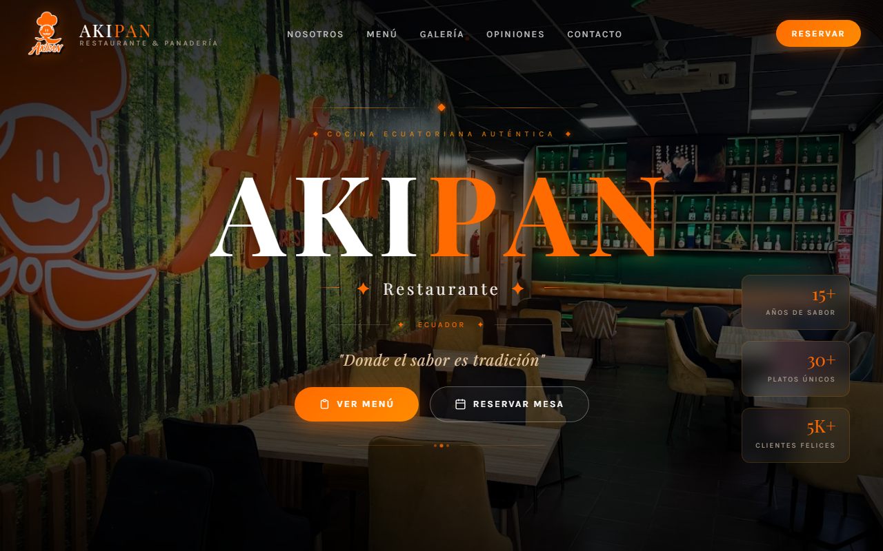 Web de AKIPAN hecha por Visionarios Company